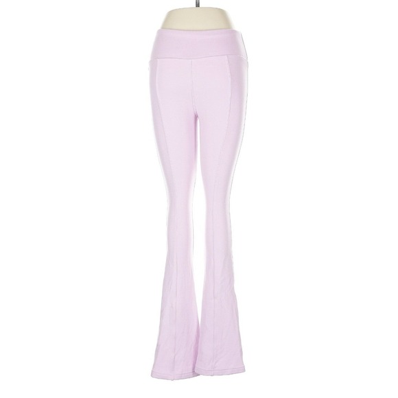 WISKII Women's Purple High Waisted Flare Split Hem Leggings Yoga Pants Size M - Picture 1 of 6